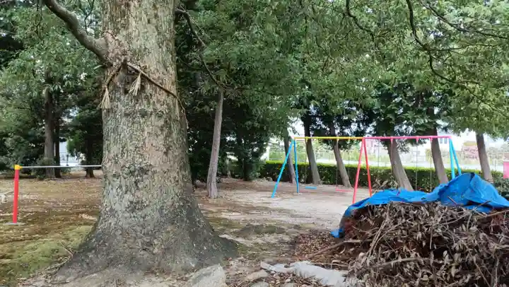由乃伎神社の庭園