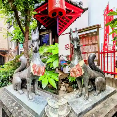 装束稲荷神社(王子稲荷神社境外摂社)の狛犬