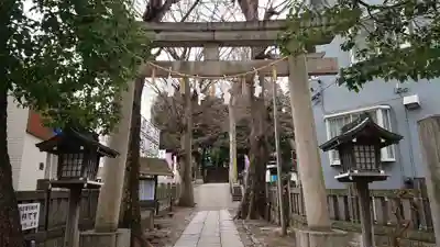 中目黒八幡神社の鳥居