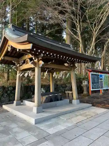 富士山東口本宮 冨士浅間神社の手水