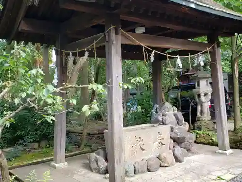 大木白山社の手水舎