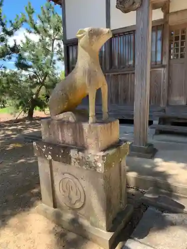 鹿渡神社の狛犬