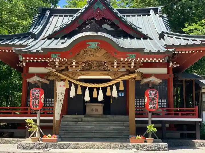 山中諏訪神社の本殿・本堂
