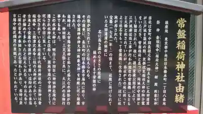 常盤稲荷神社の歴史