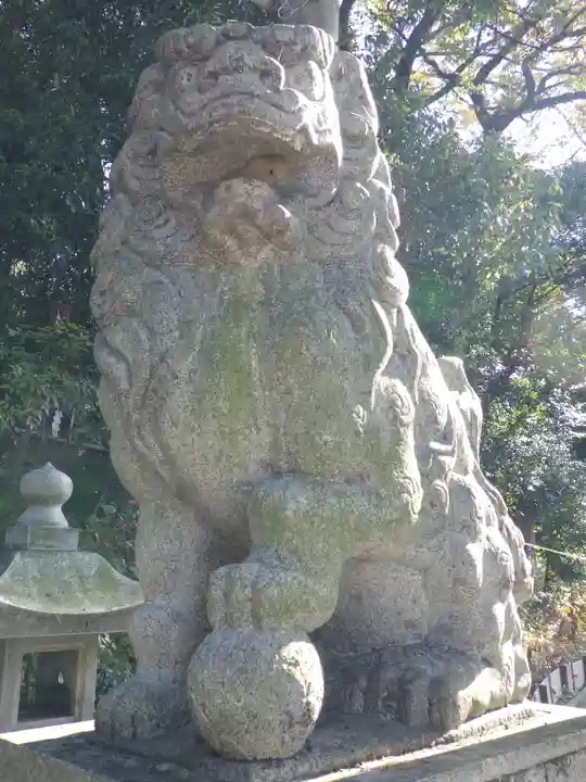 白山神社(二子町)の狛犬