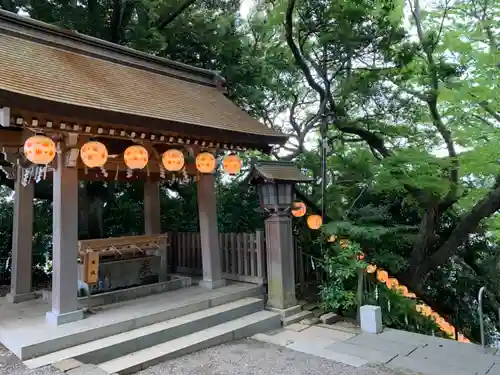 検見川神社の手水舎