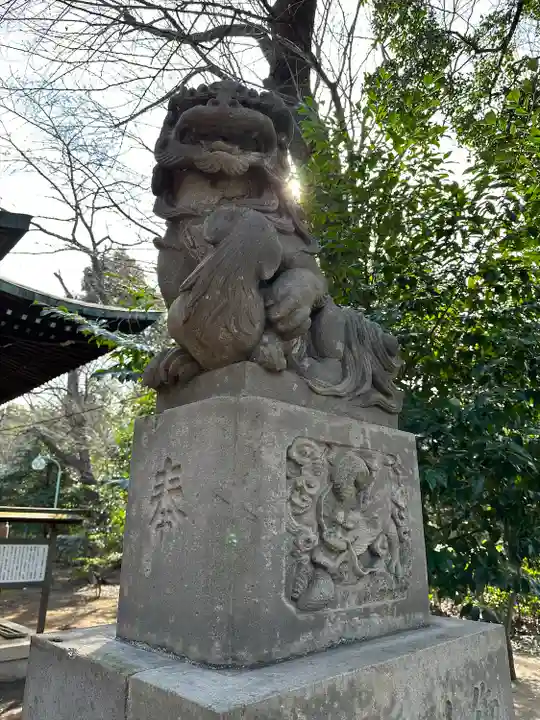 上石原若宮八幡神社の狛犬