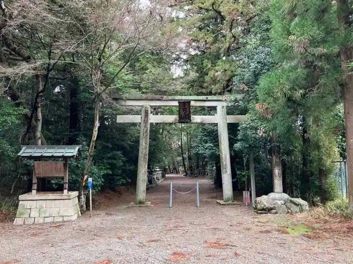 小槻大社の鳥居