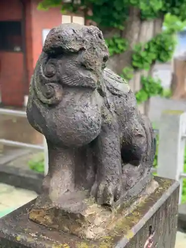 出来野厳島神社の狛犬