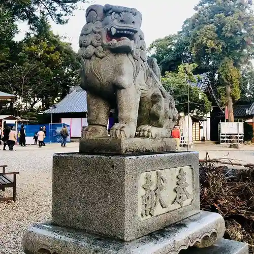 上地八幡宮の狛犬