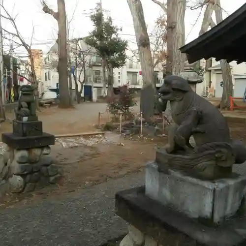 打越天神北野神社の狛犬