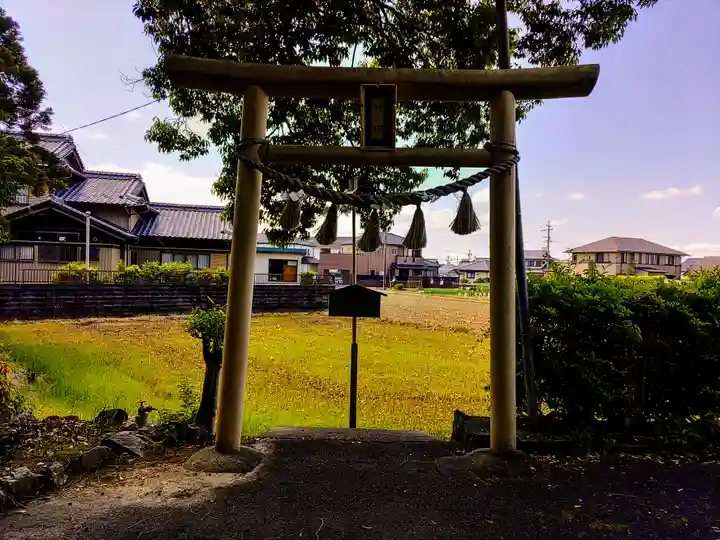 不乗森神社の鳥居