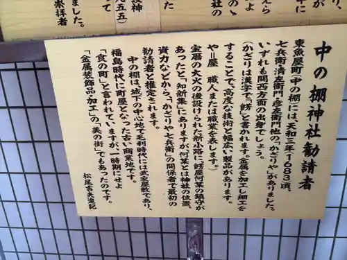 中の棚稲荷大明神(広島県)