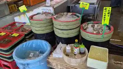 オートバイ神社の食事