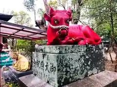 米ノ津天満宮の狛犬