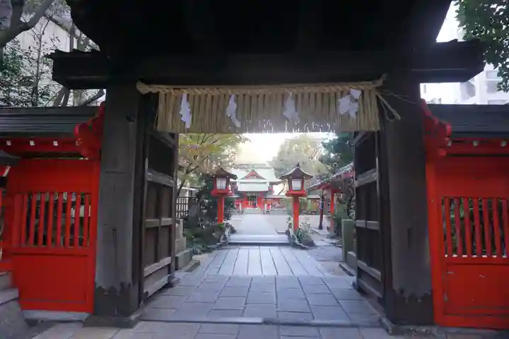 水鏡天満宮の山門・神門