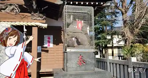 細田神社の狛犬