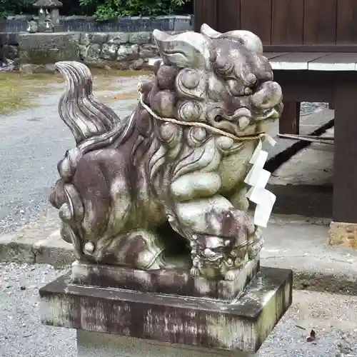 大野温泉神社の狛犬