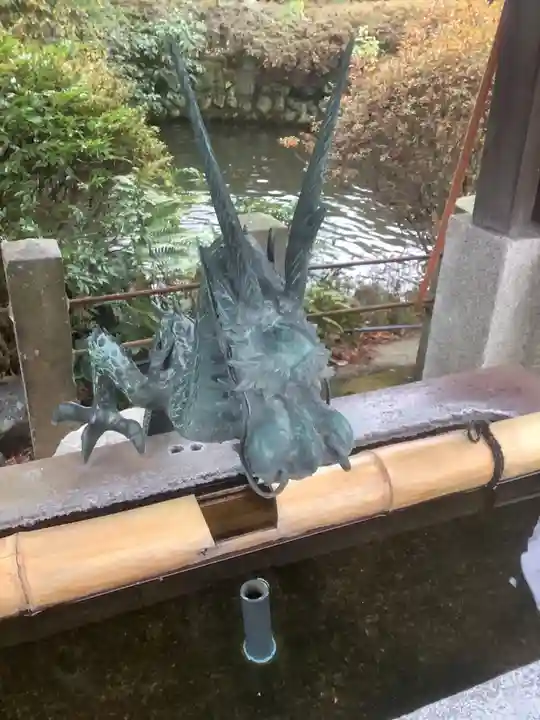 籠守勝手神社(木曽川町黒田)の手水舎