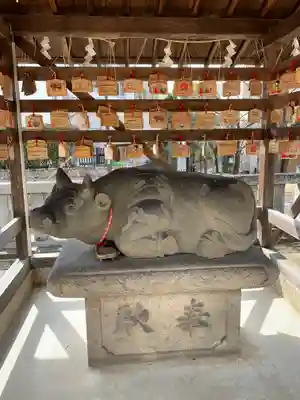 打出天神社の狛犬