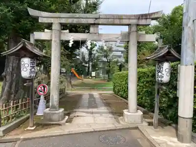 西向天神社の鳥居