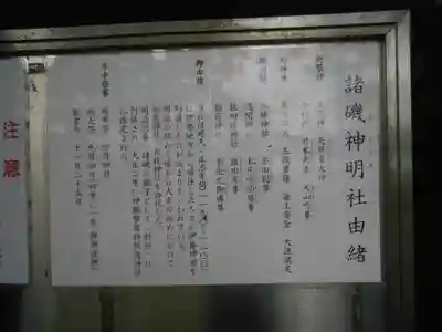 諸磯神明社の歴史