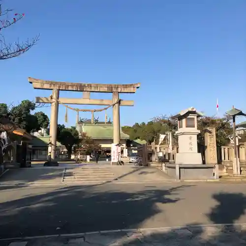 難波大社　生國魂神社の鳥居