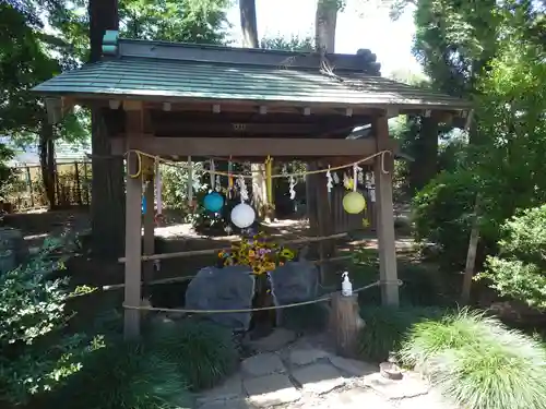 馬場氷川神社の手水舎