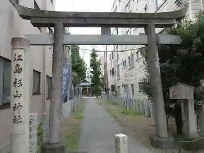江島杉山神社の鳥居