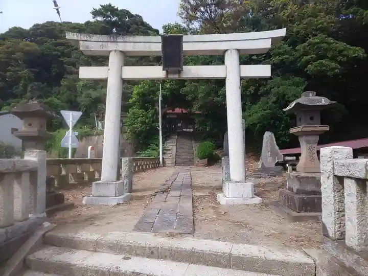 龍口明神社(元宮)の鳥居