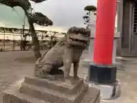 神社(名称不明)の狛犬