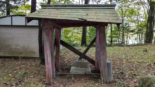 占冠神社の手水