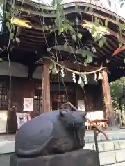 牛天神北野神社の狛犬