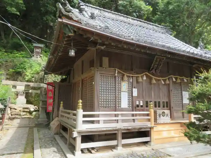 橿森神社の本殿・本堂