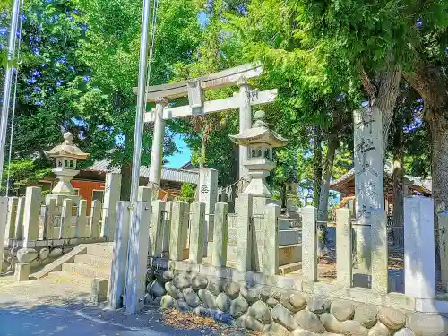 東條八幡社の鳥居