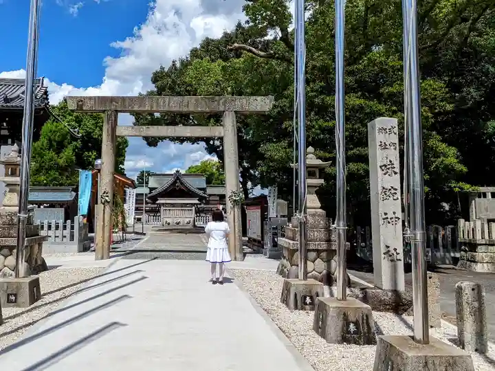 味鋺神社の鳥居