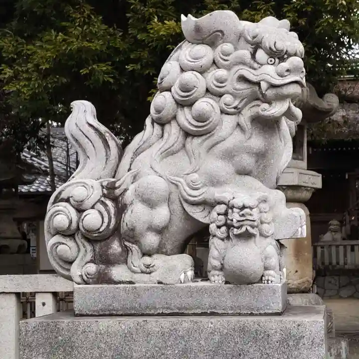 野田八幡宮の狛犬