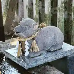 羊神社の狛犬