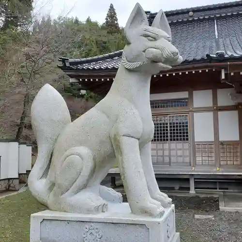 長谷部神社の狛犬