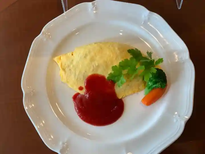 五條天神社の食事