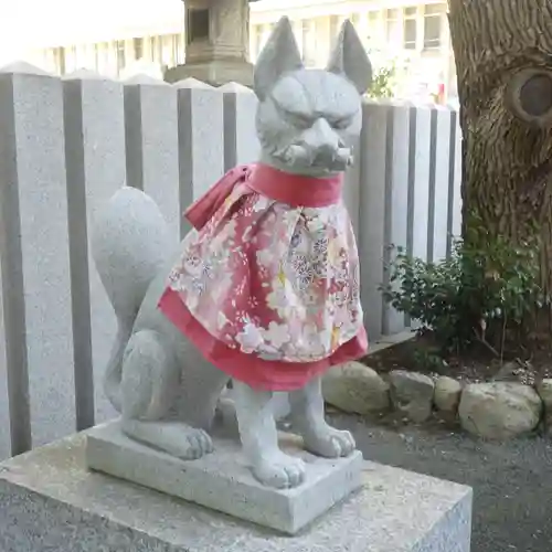 開口神社の狛犬