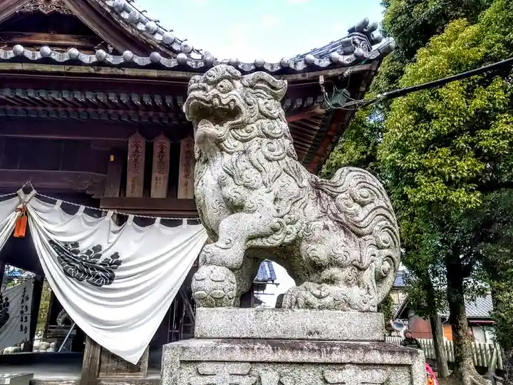 神明社(小渕神明社)の狛犬