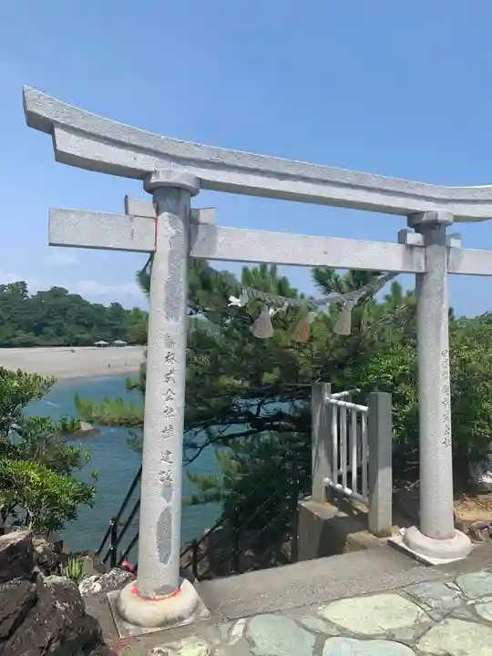海津見神社(桂浜龍王宮)の鳥居