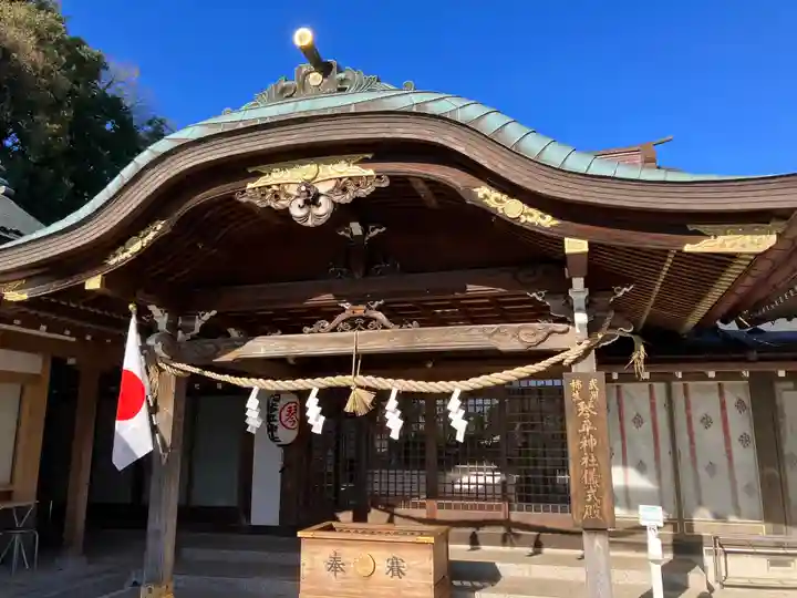 武州柿生琴平神社の本殿・本堂
