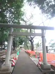 野川神明社の鳥居