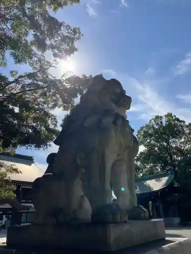 寒川神社の狛犬