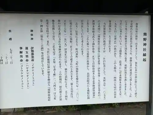 熊野神社の歴史