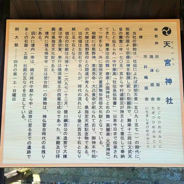 天宮神社の歴史