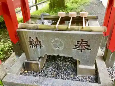 南大沢八幡神社の手水舎