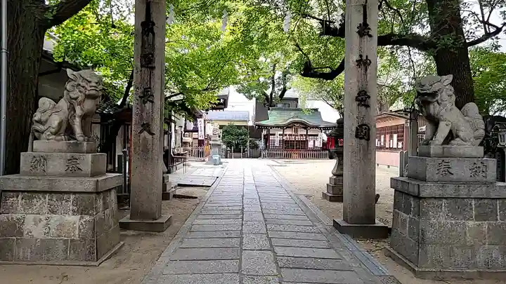 御幸森天神宮の狛犬